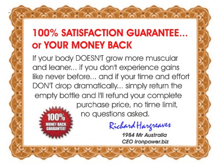 Official Ironpower Lifetime Guarantee Certificate